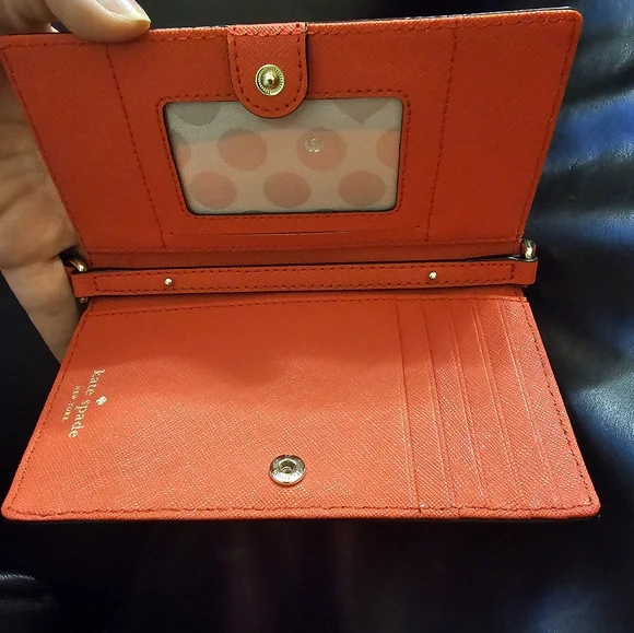 Kate Spade Crossbody Red Saffiano Leather NWOT - Picture 5 of 15